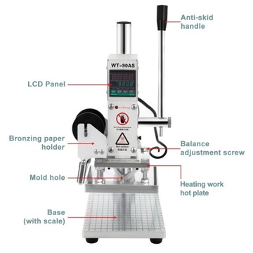 Maszyna do tłoczenia złociarka hot stamping