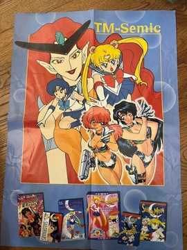 Sailor Moon i Akira plakat reklamowy z lat 90