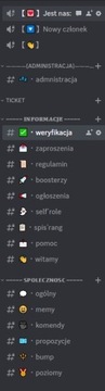 Gotowy szablon serwer discord community#2