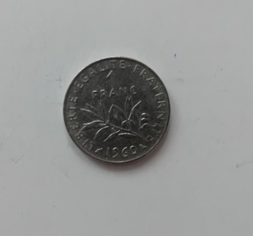 1 frank 1960 r Francja