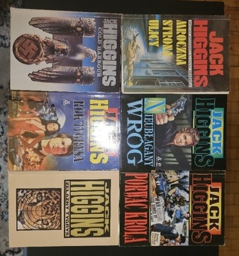 Jack Higgins zestaw 6 książek Cena za 1 szt.