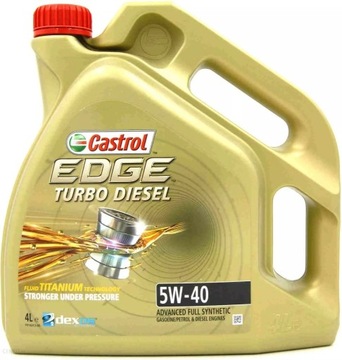 Olej Castrol Edge Titanium LL 5L 5W40 5w40 5W-40