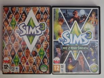 Sims 3 Podstawa + Dodatek Nie z Tego Świata PC