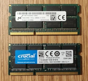 Pamięć DDR3 PC3L 1600MHz 32GB (2x16GB)