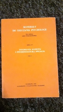 Psychologia kliniczna i psychopedagogika specjalna