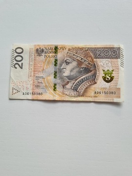 Banknot 200 zł. A06150380