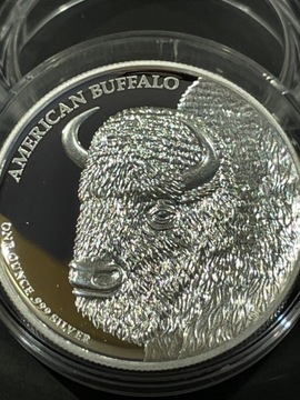 Tuvalu American buffalo High Relief 1 uncja