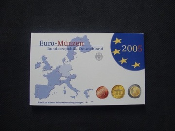 NIEMCY - Euro - Munzen 2005 F
