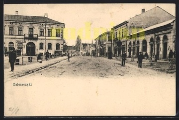 ZALESZCZYKI Kresy rynek Grand Hotel 1914