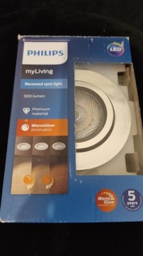 Halogen Philips LED 500 lumen 230V z zasilaczem myLiving WarmGlow