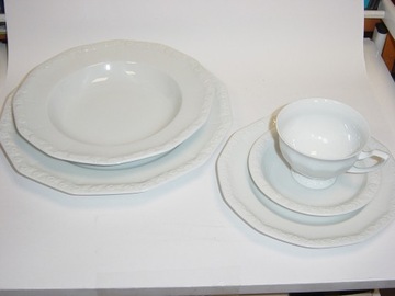 Rosenthal CLASIC zestaw-5 szt. biała porcelana