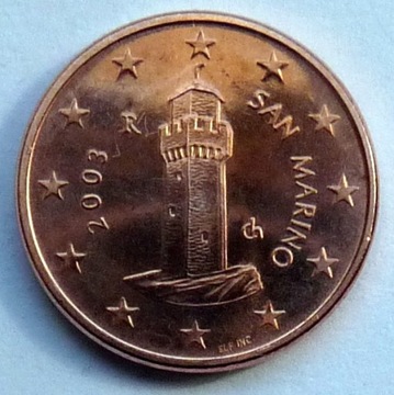 SAN MARINO 2003 - 1 CENT UNC !!!!!!!