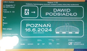 bilety na koncert Dawid Podsiadło Poznań 16.06.24