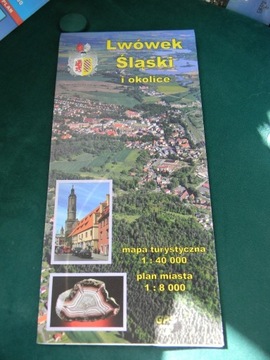 Lwówek Śląśki i okolice mapa turystyczna 