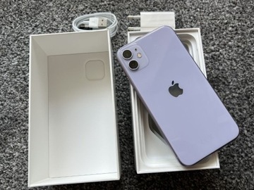 iPhone 11 128GB Purple Fioletowy Violet Bat 98%