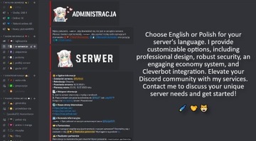 Serwer Discord z gotowym szablonem i nie tylko