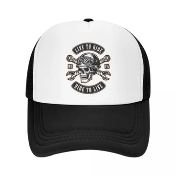 CZAPKA Z DASZKIEM TRUCKER METAL ROCKABILLY ROCK