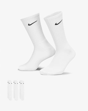 Skarpety NIKE FITDRY białe wysokie 3-pack