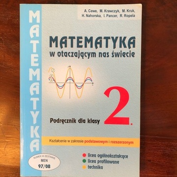 matematyka podręcznik do klasy 2 liceum - Podkowa