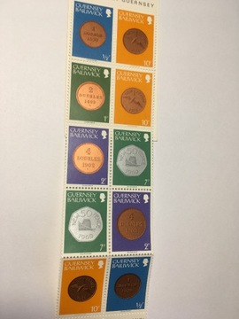 Anglia Guernsey stamp booklet MH-13 monety