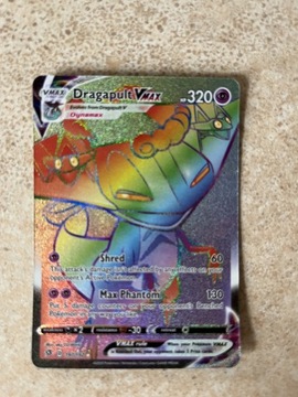 Pokemon karta 197/192 Dragapult Vmax Rainbow Rare 