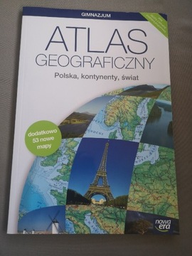 Atlas geograficzny. Polska, kontynenty, świat 