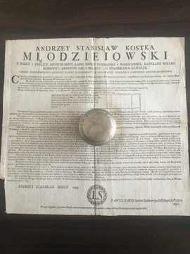 1779 Kanclerz Koronny Andrzej Młodziejowski Druk