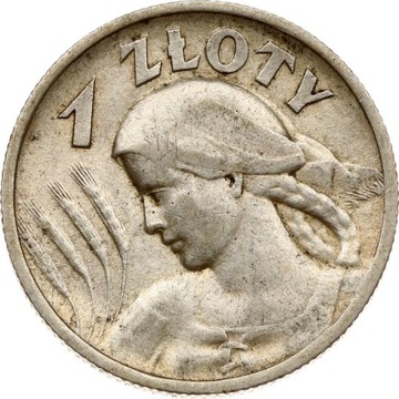 1 złoty 1925 - kobieta z kłosami