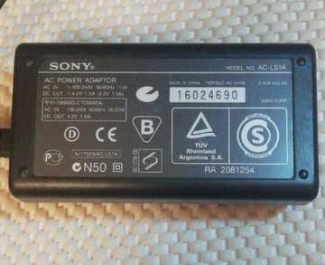 Zasilacz Sony AC-LS1A
