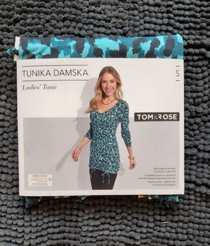Tunika damska Tom&Rose S nowa niebieska bluzka