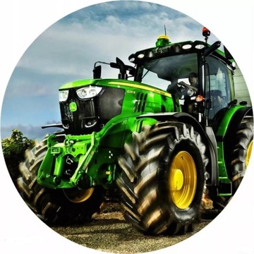 OPŁATEK NA TORT JOHN DEERE CIĄGNIK TRAKTOR TEKST