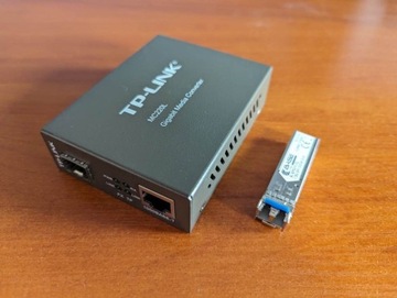 TP-Link MC220L konwerter światłowodowy + Moduł SFP