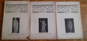 Kwartalnik klasyczny cały rocznik IV 1930