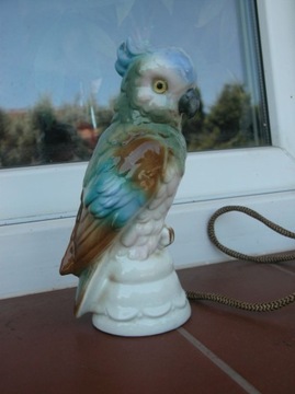 figurka papuga podświetlana