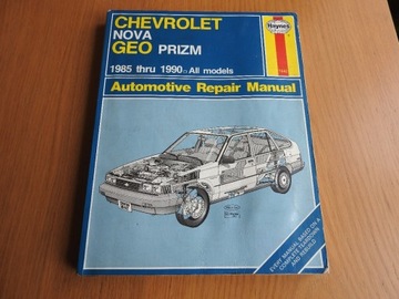 Książka serwisowa Chevroleta Geo Prizm