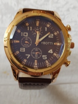 Luksusowy zegarek męski na skórzanym pasku 