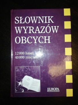 Słownik wyrazów obcych Wydawnictwo Europa