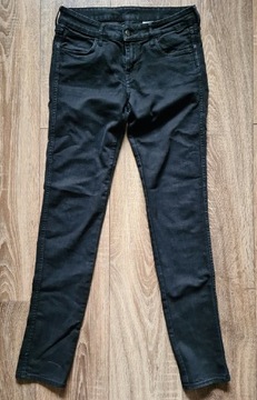 H&M - czarne jeansy skinny - r. 28/32