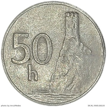 50 halerzy 1993, Słowacja