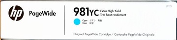 HP Tusz 981Y Cyan Contract (L0R17YC) ORYGILANY!