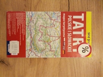 Tatry polskie i słowackie, mapa, 1:55000