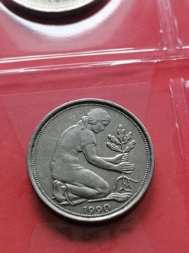 50 Pfennig 1990 J * Niemcy *