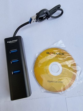 Delock USB 3.0 + 1 Port Gigabit LAN 10/100/1000