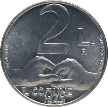 San Marino 2 lire 1991, KM#262