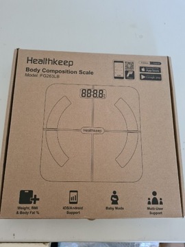 Waga łazienkowa Healthkeep łączenie z aplikacją na telefonie
