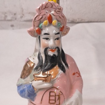 Porcelanowa figurka Chińczyka. Wysoka, ideał