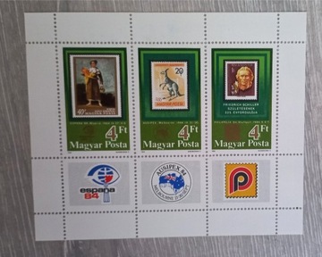 Znaczek węgry wystawa - znaczki na zanczku