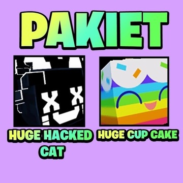 Huge Hacked Cat + Huge Cupcake Pet Simulator 99