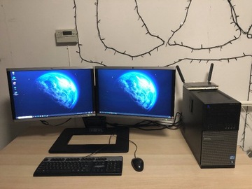 Komputer Dell Optiplex 990 i7 z 2 monitorami