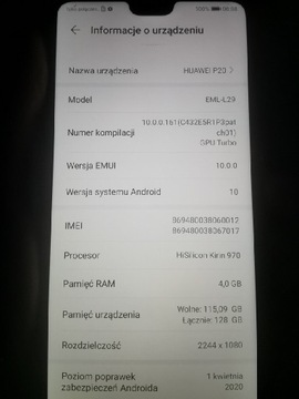 Huawei P20 używany. 